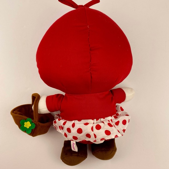Sanrio Hello Kitty Red Riding Hood 12 in Official Plush Doll Red Hood Bow Basket - Picture 5 of 8